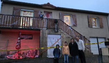 Roche-la-Molière. Ils ont décoré leur maison pour Halloween