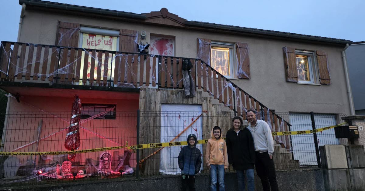 Roche-la-Molière. Ils ont décoré leur maison pour Halloween