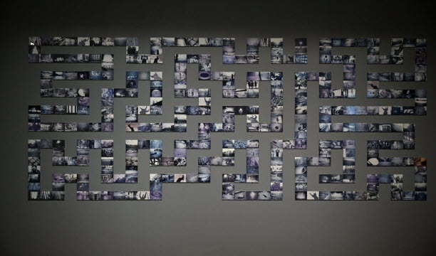 Photographies de Slobodan Era Milivojevic au MAC à l’occasion de l’exposition “Histoires personnelles/Réalités politiques”.   Photo Joël Philippon