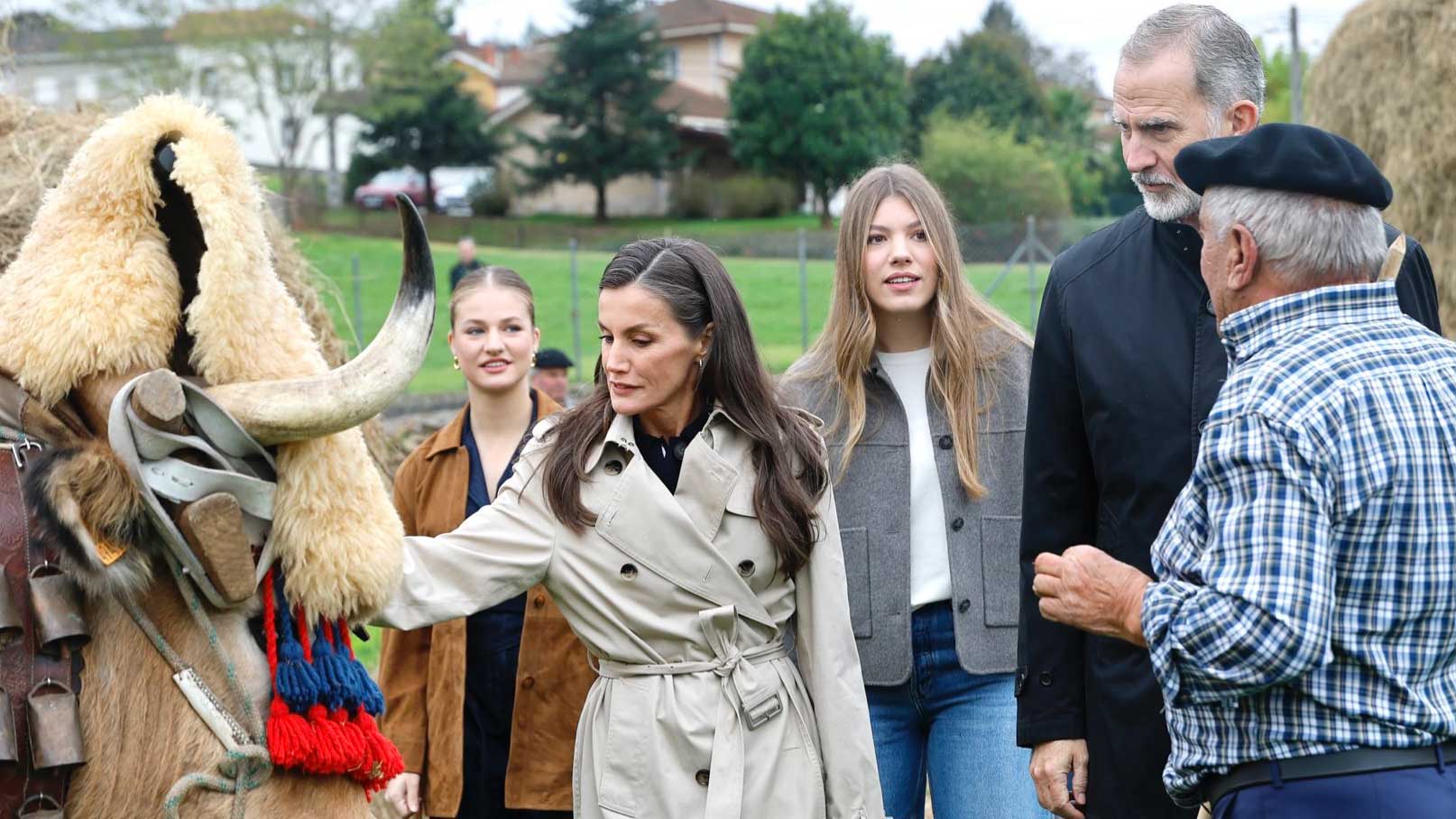 La princesse Leonor emmène sa famille dans le village exemplaire de Valdesoto