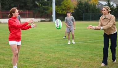 La princesse Charlène accompagne les jeunes talents du rugby monégasque en Géorgie