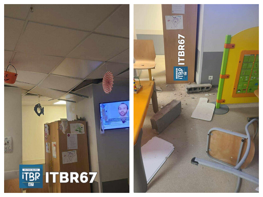 un bout de plafond s'effondre dans une salle d'attente, pas de blessé