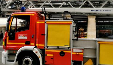 un appartement en proie aux flammes sur le campus universitaire de Talence