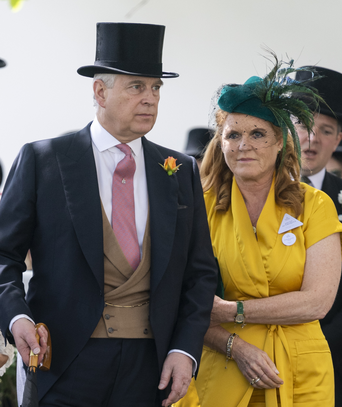 Le prince Andrew et Sarah Ferguson lors des courses de chevaux à Ascot le 21 juin 2019.