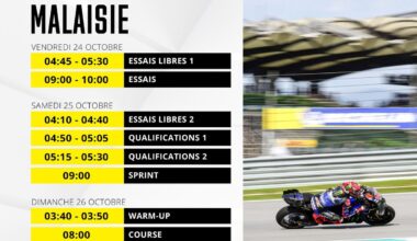 Le programme du GP de Malaisie MotoGP 2025