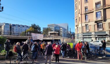 Grenoble. Opération coup de poing des cyclistes sur cet axe fréquenté et dangereux