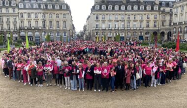 J-4 avant le départ de la Colombia, contre le cancer du sein, à Rennes