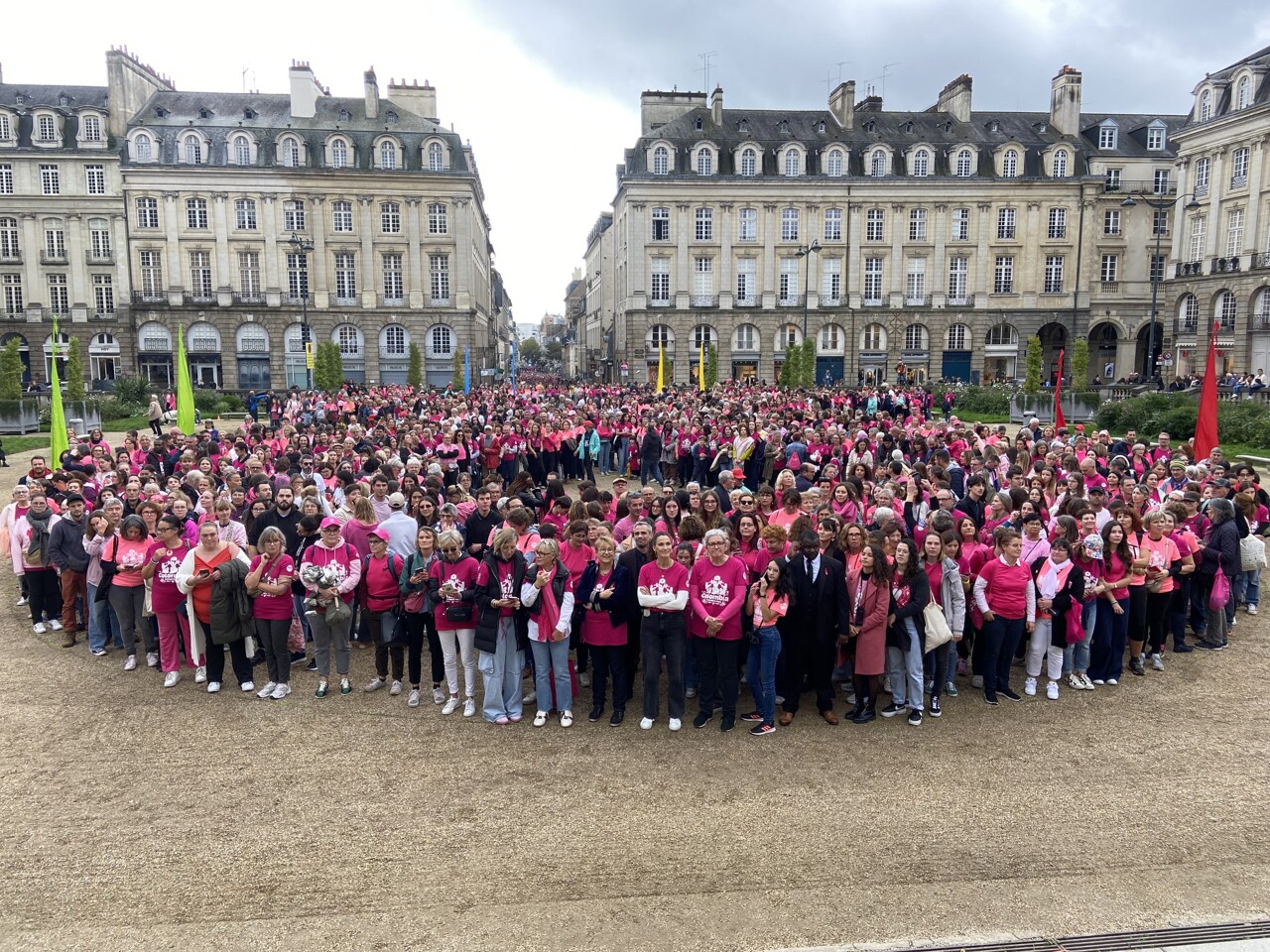 J-4 avant le départ de la Colombia, contre le cancer du sein, à Rennes