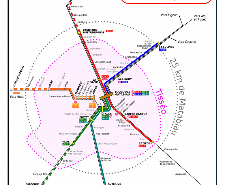 La proposition de Rallumons l’étoile à l'initiative du projet du RER toulousain.