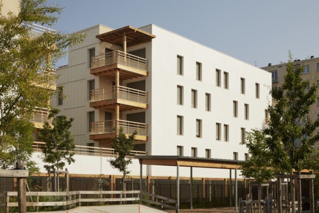 Une nouvelle résidence de 27 logements vient d’être inaugurée dans le nouvel écoquartier Flaubert, à Grenoble. (© Document remis à actu Grenoble / Isere Habitat - Nicolas Pianfetti)