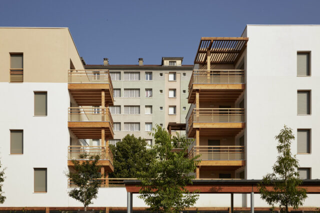 Une nouvelle résidence de 27 logements vient d’être inaugurée dans le nouvel écoquartier Flaubert, à Grenoble. (© Document remis à actu Grenoble / Isere Habitat - Nicolas Pianfetti)