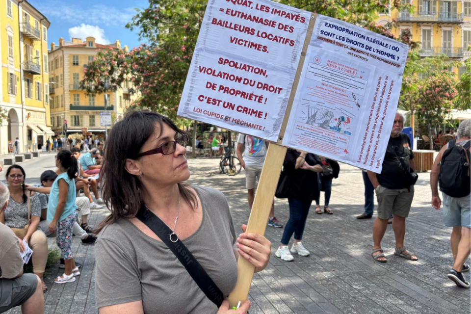 Sabrina manifestait le 10 septembre pour faire valoir le droit des victimes de squat.