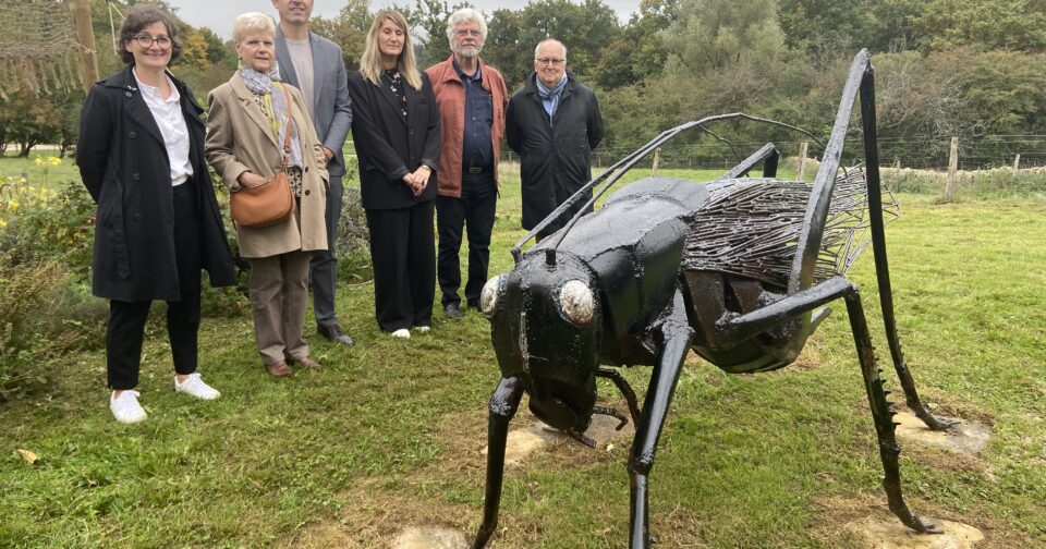 une sauterelle géante atterrit dans la pelouse du musée des Maisons comtoises • macommune.info
