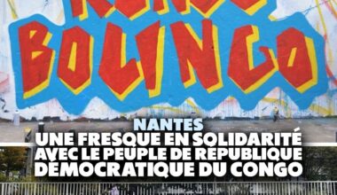 fresque en solidarité avec le peuple congolais