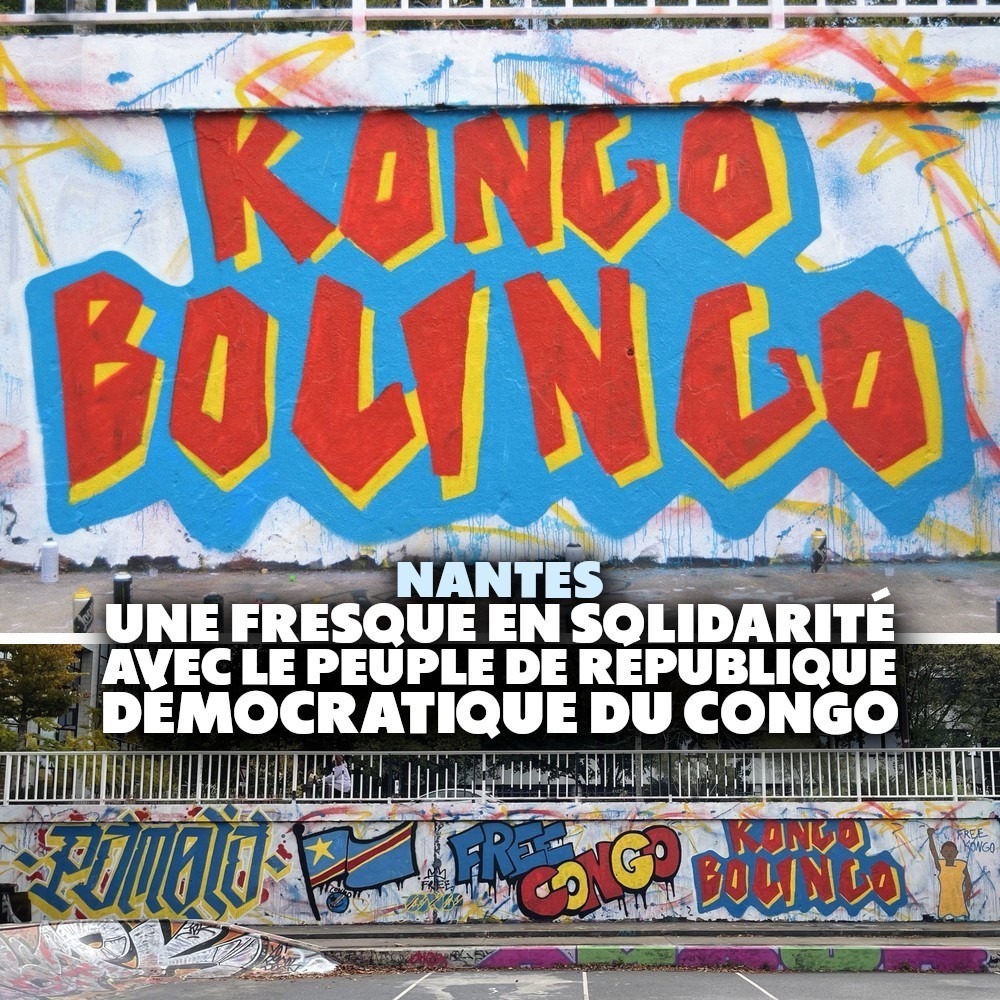 fresque en solidarité avec le peuple congolais