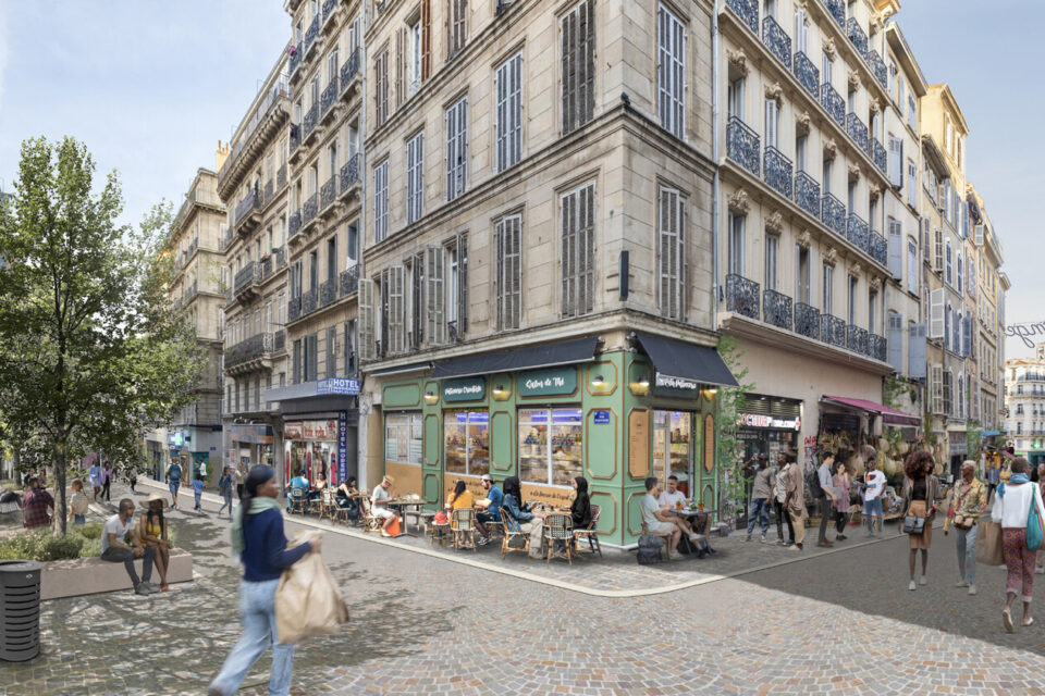 Voilà à quoi va ressembler l'angle des rues Rouvière et d'Aubagne.