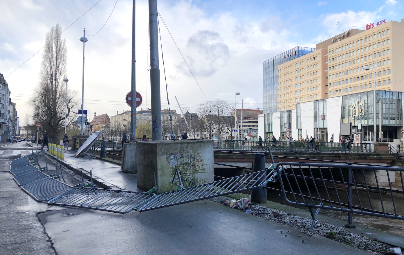 à Strasbourg, la tempête « Benjamin » va souffler très fort aujourd'hui