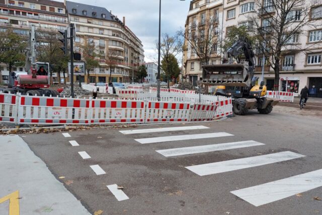 Un square de 4000 m² sera inauguré le 20 novembre sur la place des Halles à Strasbourg. (© Thomas Blanc / Actu Strasbourg)