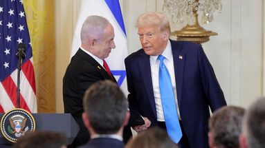 Donald Trump et Benyamin Netanyahou, le 4 février 2025 