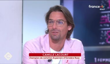 Camille Lacourt au bord des larmes aux côtés de sa femme, émotion palpable dans C à vous