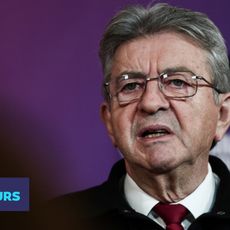 Jean-Luc Mélenchon lors d'une conférence de presse au siège de la France insoumise à Paris, le 6 octobre 2025.