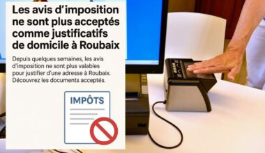 Les avis d’imposition ne sont plus acceptés comme justificatifs de domicile à Roubaix