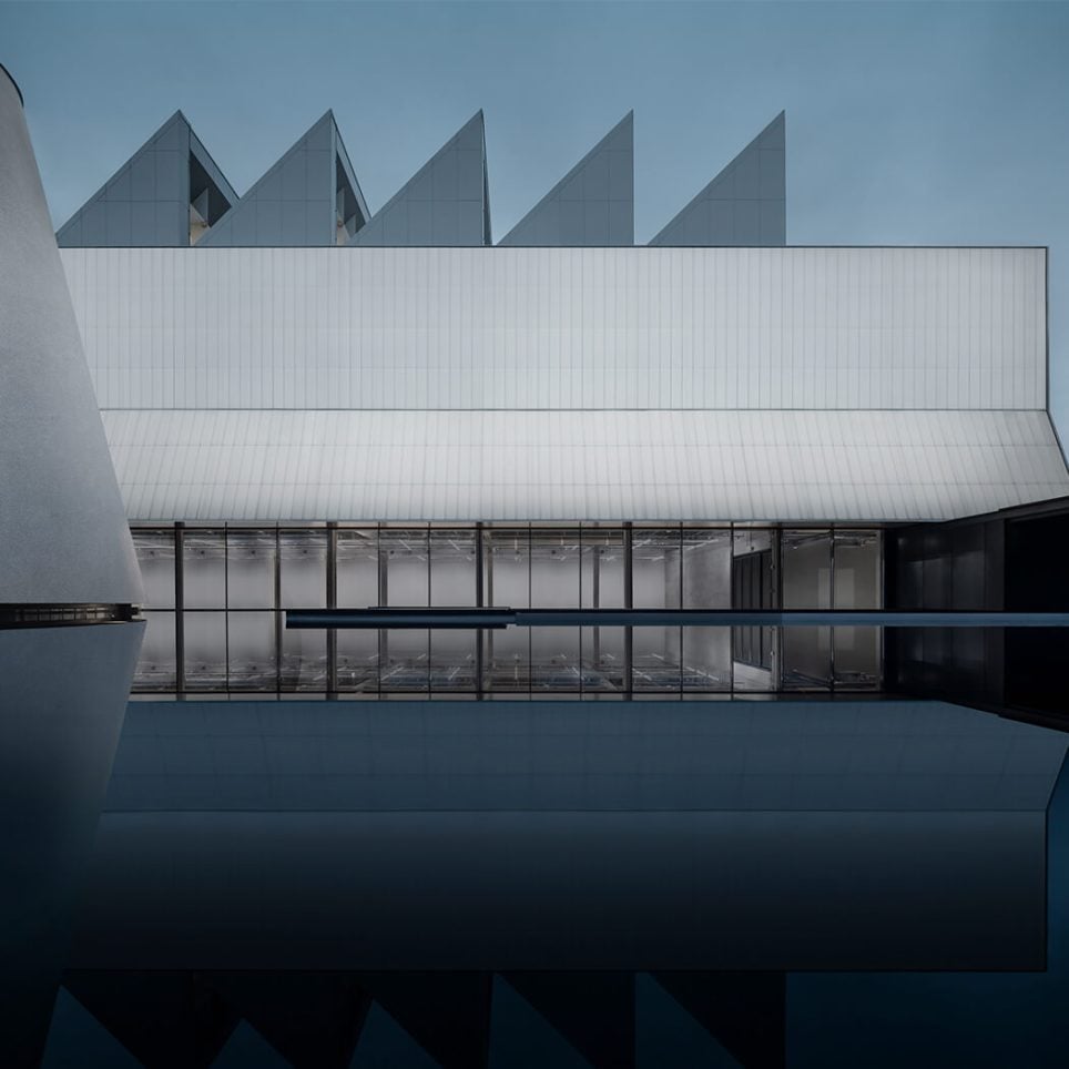 Vue de la façade du nouveau musée d’art contemporain Dib Bangkok en Thaïlande