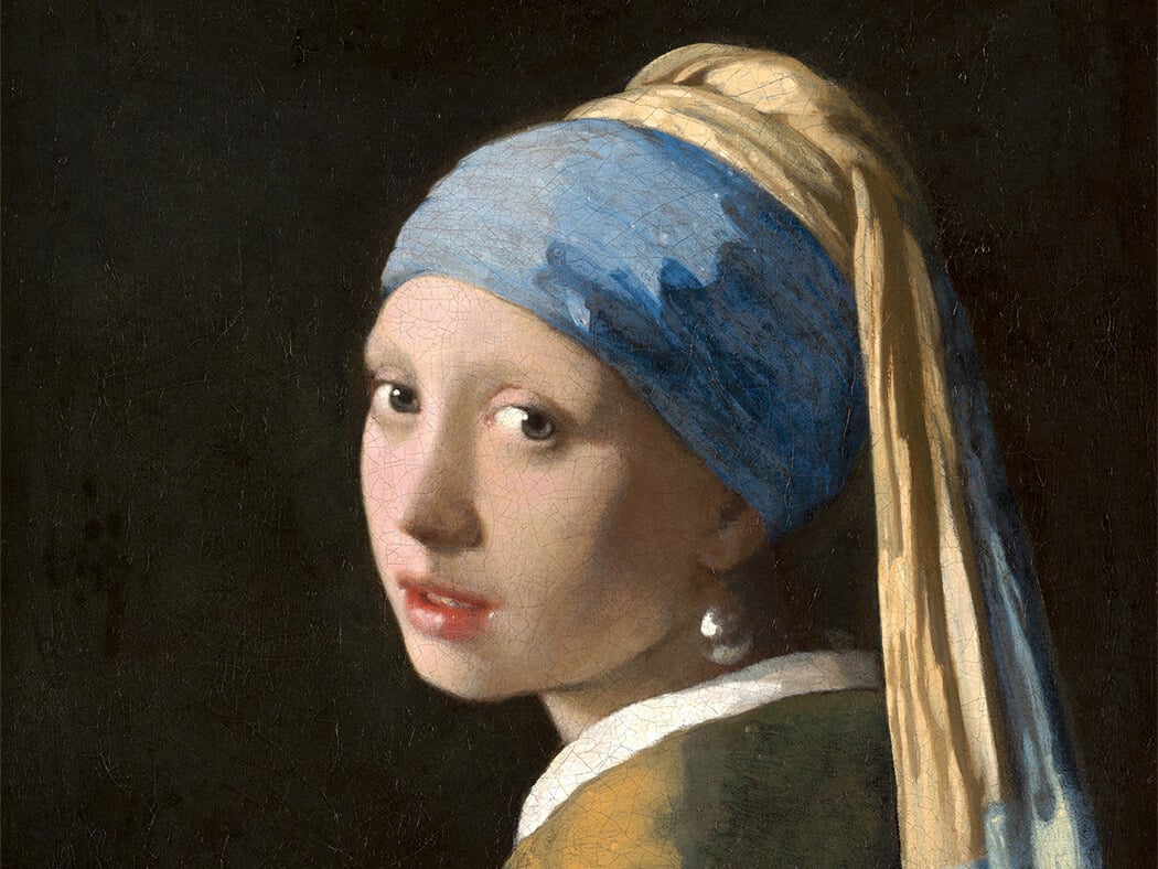 Johannes Vermeer, La Jeune Fille à la perle (détail)