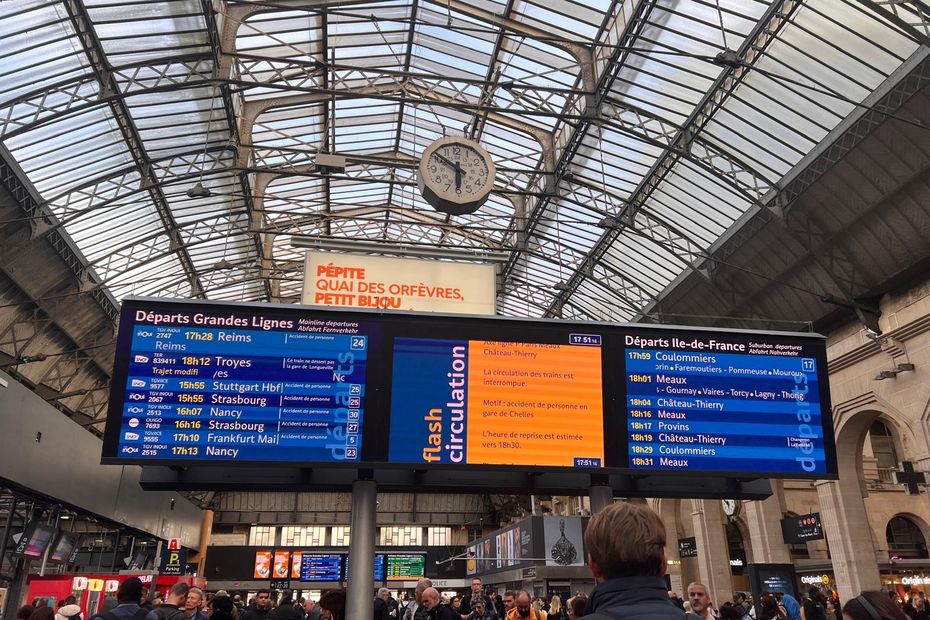 reprise du trafic depuis 19h