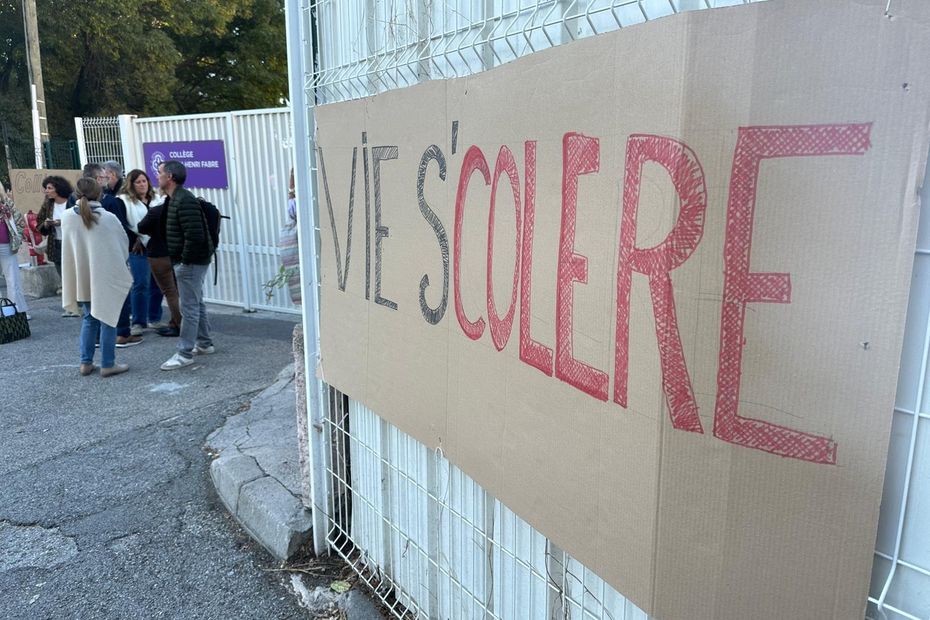 Dans ce collège de Nice, les professeurs refusent d’enseigner pour demander davantage de moyens
