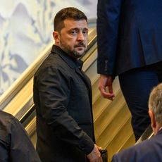 Volodymyr Zelensky au siège de l'ONU à New York le 23 septembre 2025.
