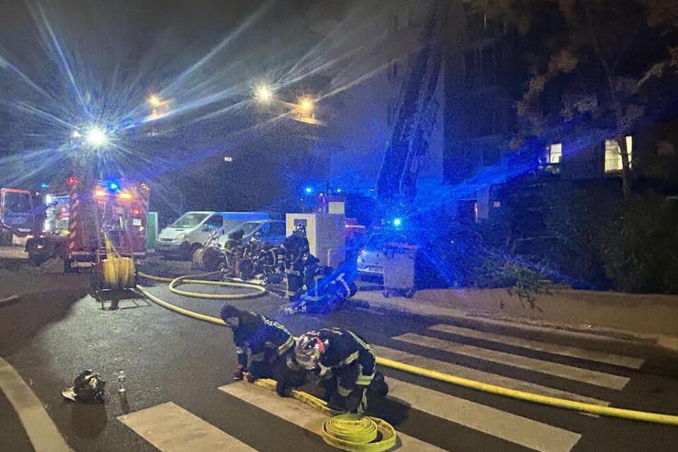 De gros moyens ont été engagés cette nuit par le Sdis 34 à la cité Saint-Martin