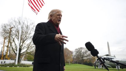 Donald Trump à Washington (Etats-Unis), le 22 novembre 2025. (JOHN MCDONNELL / GETTY IMAGES NORTH AMERICA / AFP)