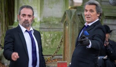 sur le tournage de Caméra Café en Belgique