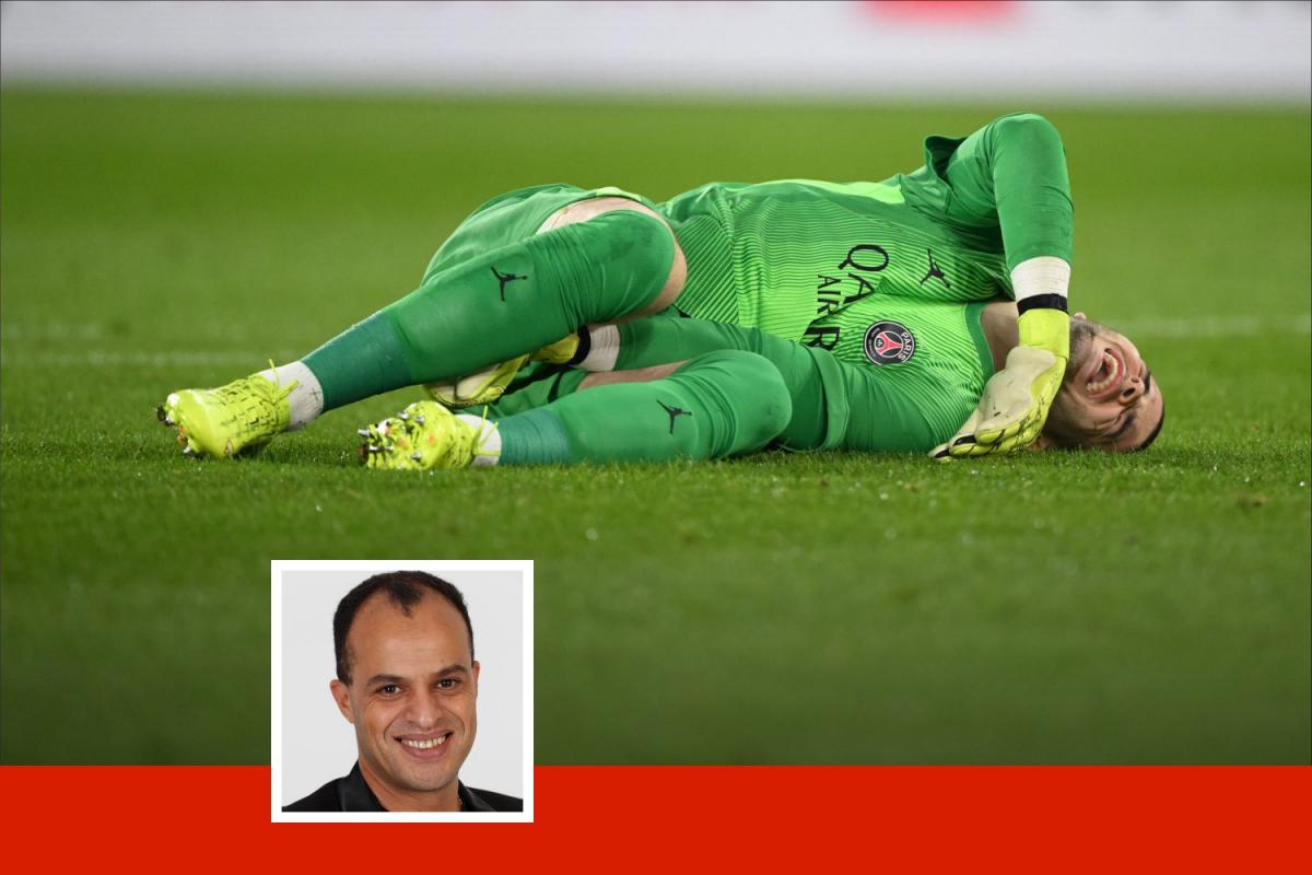 Selon Saïd Ennjimi, ancien arbitre international, « il y a 100 fois rouge » pour Lamine Camara, auteur d'un tacle en retard sur Lucas Chevalier