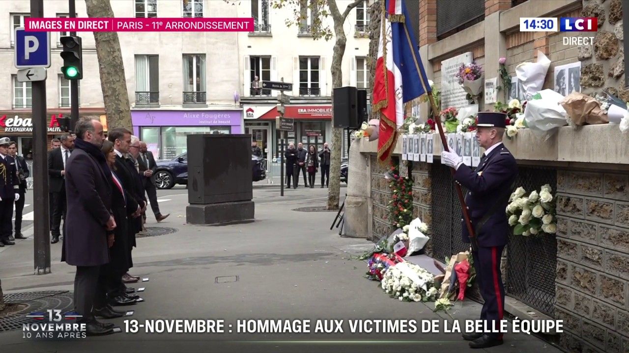13-Novembre : l'hommage aux victimes devant La Belle Equipe