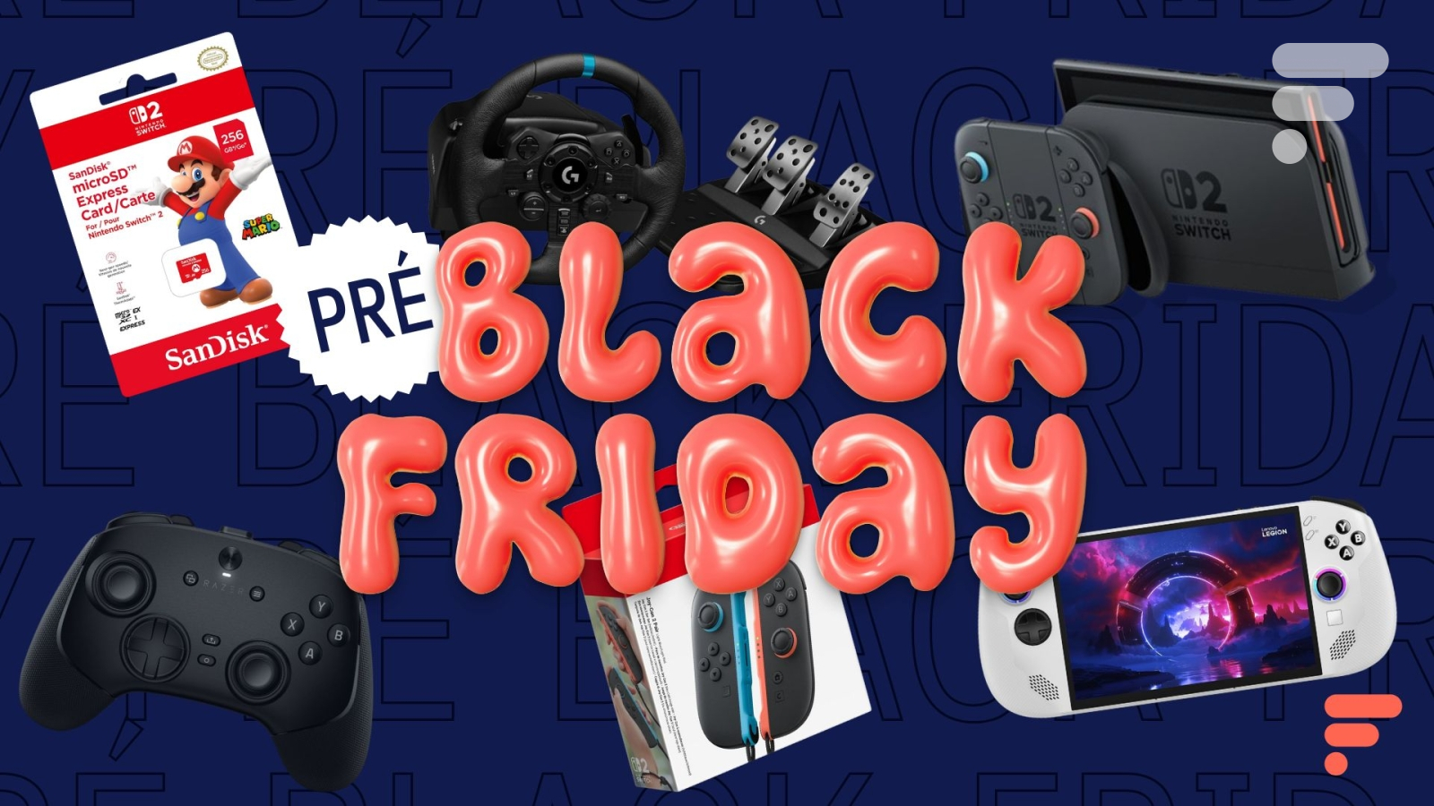 L'avant-première du Black Friday fait la part belle au gaming avec la Nintendo Switch 2 en promo (et des manettes, volants...)