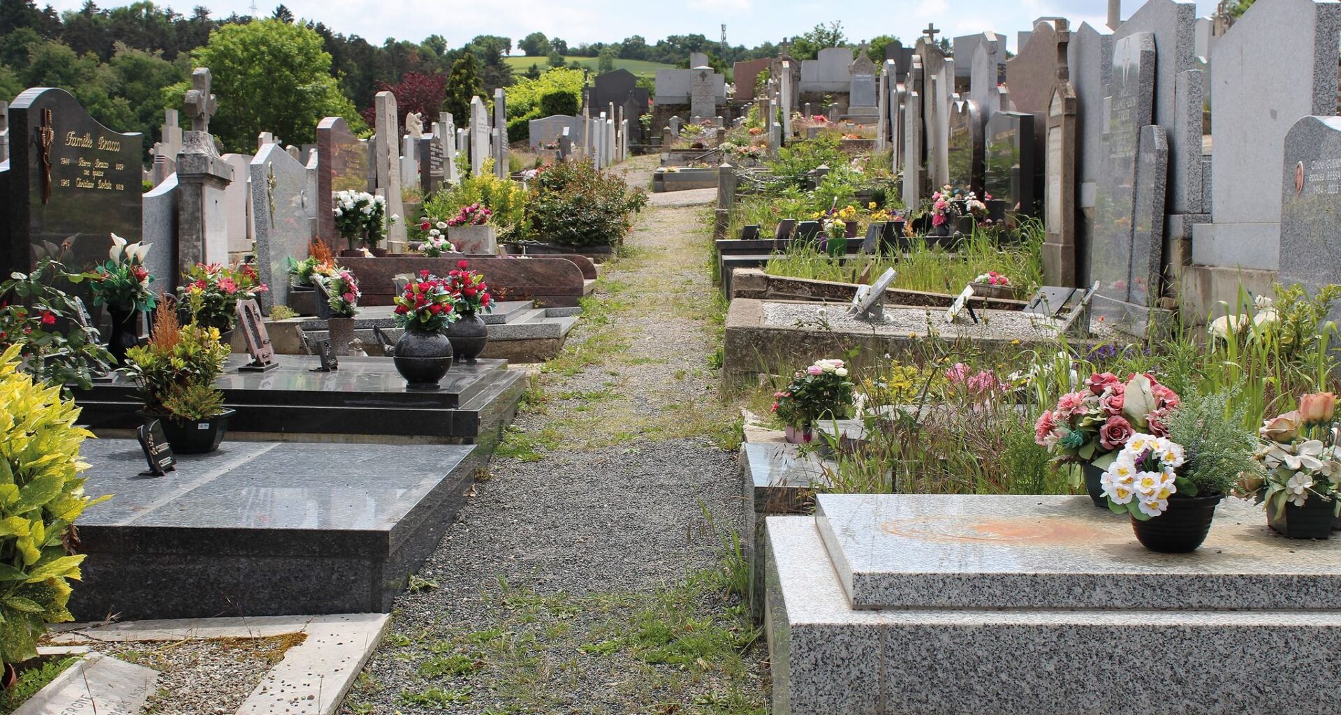 Une partie du cimetière interdit d'accès
