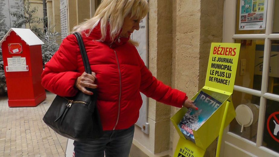 « Béziers », un journal municipal pas comme les autres, faisait l’objet d’un documentaire./Photo Daniel Kupferstein