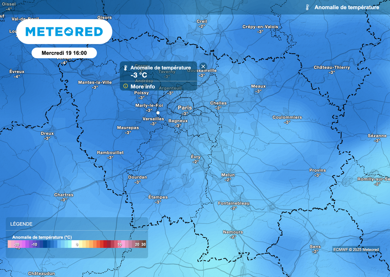 le froid polaire approche et va toucher directement Paris et l'Île-de-France ! 0°C la semaine prochaine ?