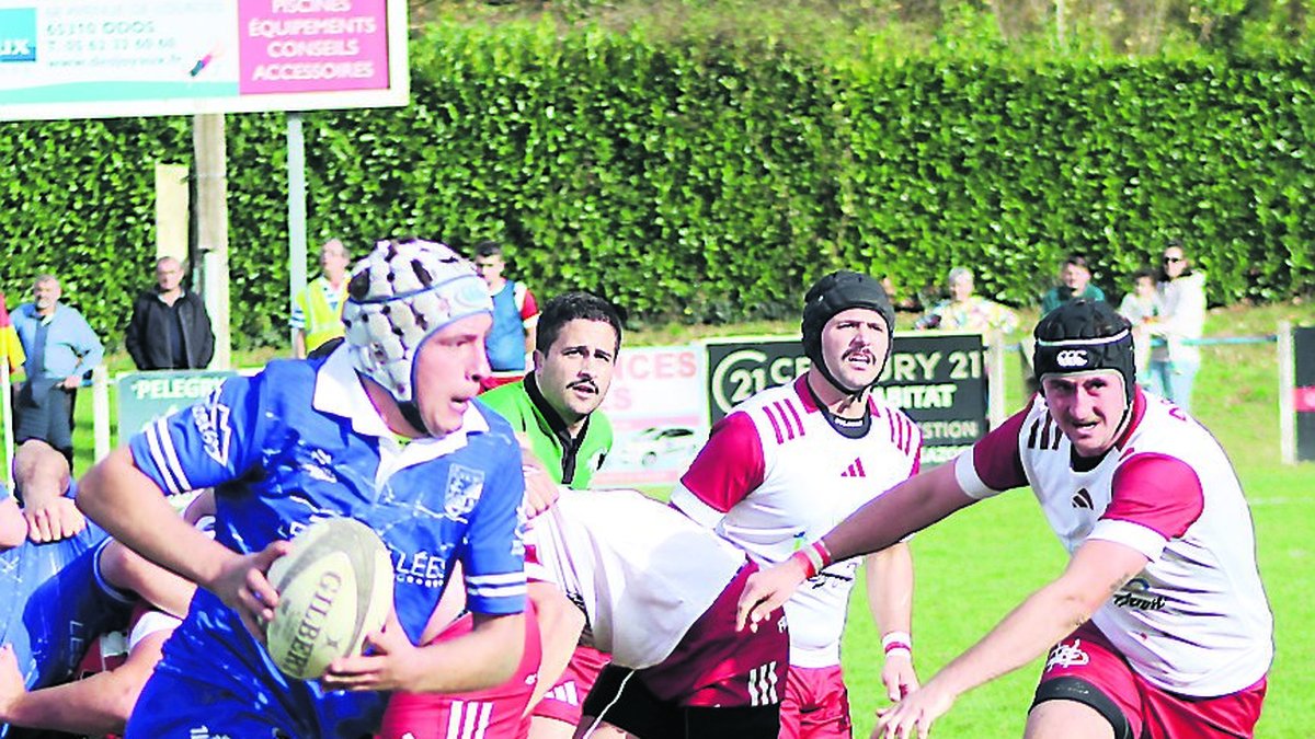 Les réservistes de l’US Argelès avec la manière