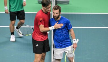 L’équipe de France de tennis balayée par la Belgique en quarts de finale de la Coupe Davis