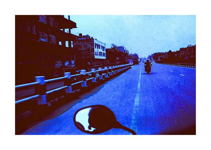 Une photo sur papier japonais.