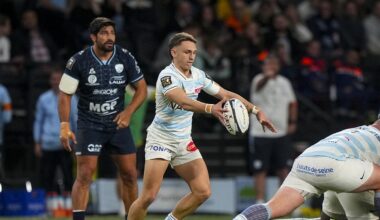 Top 14 – Mené à la pause, le Racing l’emporte avec le bonus offensif face à Bayonne
