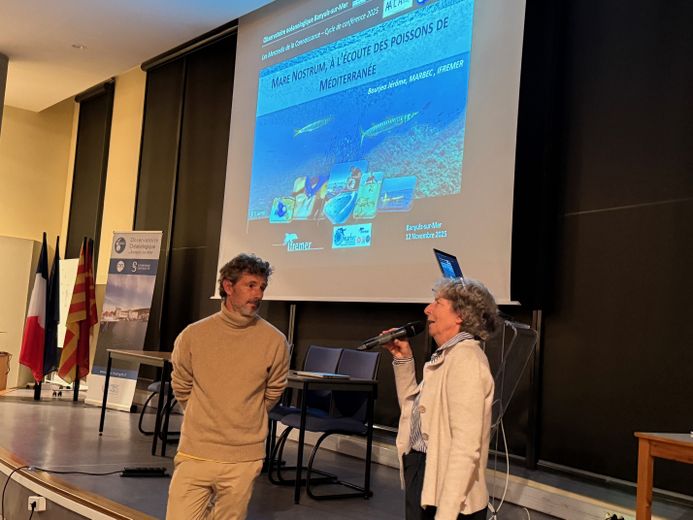 Invité par l’association des Amis du labo Arago de Banyuls-sur-Mer (présidée par A-M. Geneviève), Jérôme Bourgea a dévoilé le mode de vie des daurades royales.