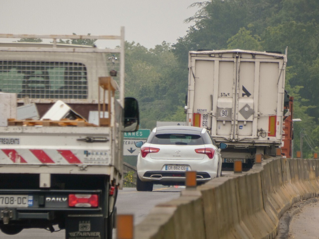 des fermetures en raison de travaux sur un rond-point