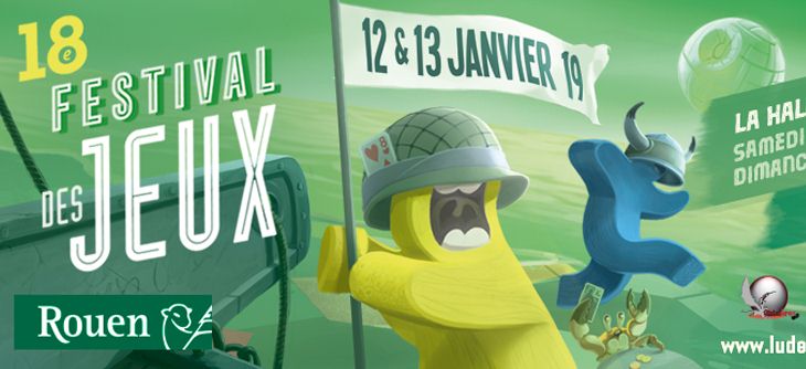 Affiche Festival des Jeux de Rouen 2019 Affiche Festival des Jeux de Rouen 2019