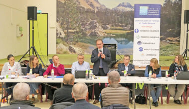 Les représentants du SDEHG et leurs partenaires