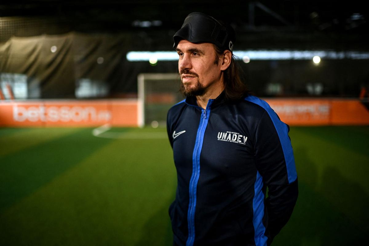 Frédéric Villeroux, footballeur et champion paralympique de Cécifoot lors de la finale contre l’Argentine en 2024 était vendredi, l’invité du congrès d’ophtalmologues à Bordeaux