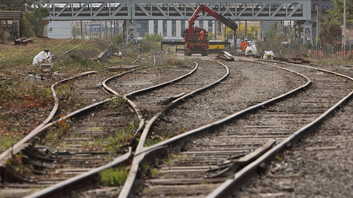 7 000 m de voies et 1 000 de traverses ont été retirées.